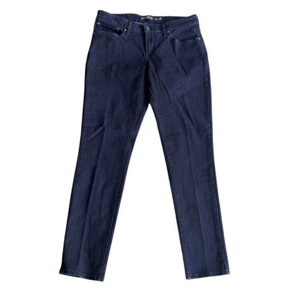 Levis Women's Demi Curve Mid Rise Slim Jeans Size 10 (30x30) Dark Wash Blue - Picture 1 of 12